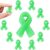 50 Pcs Mental Health Awareness Fidget Toys Green Ribbon Awareness Motivational Stress Balls Stress Relief Toys Mental Health Gifts for Suicide Prevention Anxiety Charity Fundraiser