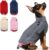 KYEESE Dog Sweaters Pullover Small Dog Sweaters with Gingham Patchwork Dog Sweaters for Small Dogs Male Knitwear Warm Pet Sweater Dog Clothes Dog Coats for Fall Winter