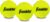 Franklin Sports Pressureless Tennis Balls – Official Size Low Pressure Tennis Balls – Great for Training + Practice – Low Bounce Tennis Balls – All Court Surface Tennis Balls – Carry Bag Included