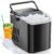 DUMOS Countertop Ice Maker, Portable Ice Machine Self-Cleaning, 9 Cubes in 6 Mins, 26.5Lbs/24H, 2 Sizes of Bullet Ice, Ice Scoop, Basket & Handle, Ice Cube Maker for Home Kitchen Party,1.5 L, Black