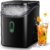 Silonn Nugget Ice Maker Countertop, Pebble Ice Maker with Soft Chewable Ice, One-Click Operation Ice Machine with Self-Cleaning, 33lbs/24H for Home,Kitchen,Office