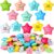 100 Pack Star Stress Ball Stress Relief Balls with Motivational Quotes Mini Motivational Stress Ball Inspirational Foam Balls for Kids Adults Stress Anger Fidget Relief Exercise (Fresh Colors)