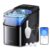 GoveeLife Smart Ice Maker Countertop, Portable Ice Machine with Voice Control, 9 Ice Cubes in 6 Minutes 3 Sizes, 26lbs/24Hrs, Self Cleaning RGB Lights, Quiet Ice Maker with Scoop for Kitchen Black