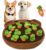 Dog Enrichment Puzzle Interactive Dog Toys Farm Snuffle Mat, Hide and Seek Carrot Farm Dog Toys, 11 Squeaky Carrots Carrot Patch Dog Snuffle Toy for Small Medium and Large Dogs Brown