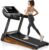 UMAY Fitness Home Auto Folding 3 Level Incline Treadmill with Pulse Sensors, 3.0 HP Quiet Brushless, 8.7 MPH, 300 lbs Capacity