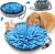 Rabbit Foraging Mat, Interactive Feed Game for Boredom, Small Pet Puzzle Toy, OVMKOV 9.44″ x 9.44″ Polar Fleece Snuffle Pad Bed Nosework Feeding Mat for Bunny Hamster Guinea Pigs Ferrets Chinchillas