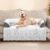 Dog Couch Bed for Large Dogs Memory Foam, Faux Fur Waterproof Dog Bed for Couch Furniture Protector, Calming Dog Bed Washable with for Pet Sofa Cover, Large 41×37 Inches