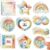 Libima 72 Pieces Anxiety Sensory Stickers Anxiety Textured Stickers Fidget Stickers Mindfulness Sticker School Counselor Supplies Adult Sensory Items Anxiety Relief, 9 Styles(Retro Color)