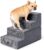 EHEYCIGA Dog Stairs for Bed 18”H, 4-Step Dog Steps for High Bed, Pet Steps for Small Dogs and Cats, Non-Slip Balanced Dog Indoor Ramp, Grey