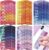 80 Pcs Anxiety Sensory Stickers with Inspirational Quotes Calm Textured Strips Relief Mental Health Stickers School Office Adhesive Sensory Tape Anti Stress Toys for Adults Teens (Watercolor)